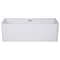 Alfi Brand 59" White Rectangular Acrylic Free Standing Soaking Bathtub AB8858 - alternate 6